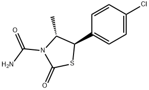 3-Thiazolidinecarboxamide, 5-(4-chlorophenyl)-4-methyl-2-oxo-, trans- (9CI) Structure