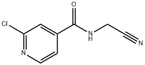 4-Pyridinecarboxamide, 2-chloro-N-(cyanomethyl)- Structure