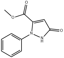 1H-Pyrazole-3-carboxylic acid, 2,5-dihydro-5-oxo-2-phenyl-, methyl ester Structure