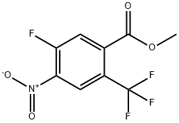 Benzoic acid, 5-fluoro-4-nitro-2-(trifluoromethyl)-, methyl ester Structure