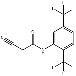 N-[2,5-bis(trifluoromethyl)phenyl]-2-cyanoacetamide Structure