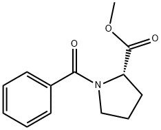 Proline, 1-benzoyl-, methyl ester Structure