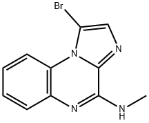 Imidazo[1,2-a]quinoxalin-4-amine, 1-bromo-N-methyl- Structure