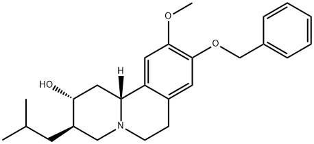 (2R,3R,11bR)-1,3,4,6,7,11b-Hexahydro-10-methoxy-3-(2-methylpropyl)-9-(phenylmethoxy)-2H-benzo[a]quinolizin-2-ol Structure