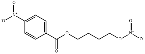 1,4-Butanediol, 1-nitrate 4-(4-nitrobenzoate) Structure