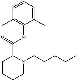 2-Piperidinecarboxamide, N-(2,6-dimethylphenyl)-1-pentyl- Structure