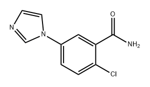 Benzamide, 2-chloro-5-(1H-imidazol-1-yl)- Structure