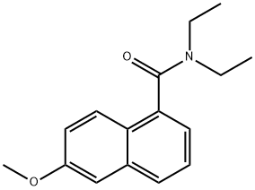 N,N-Diethyl-6-methoxy-1-naphthamide 구조식 이미지