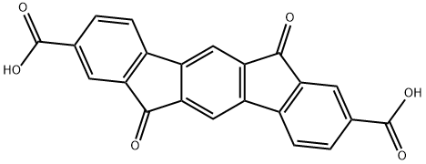 Indeno[1,2-b]fluorene-2,8-dicarboxylic acid, 6,12-dihydro-6,12-dioxo- Structure