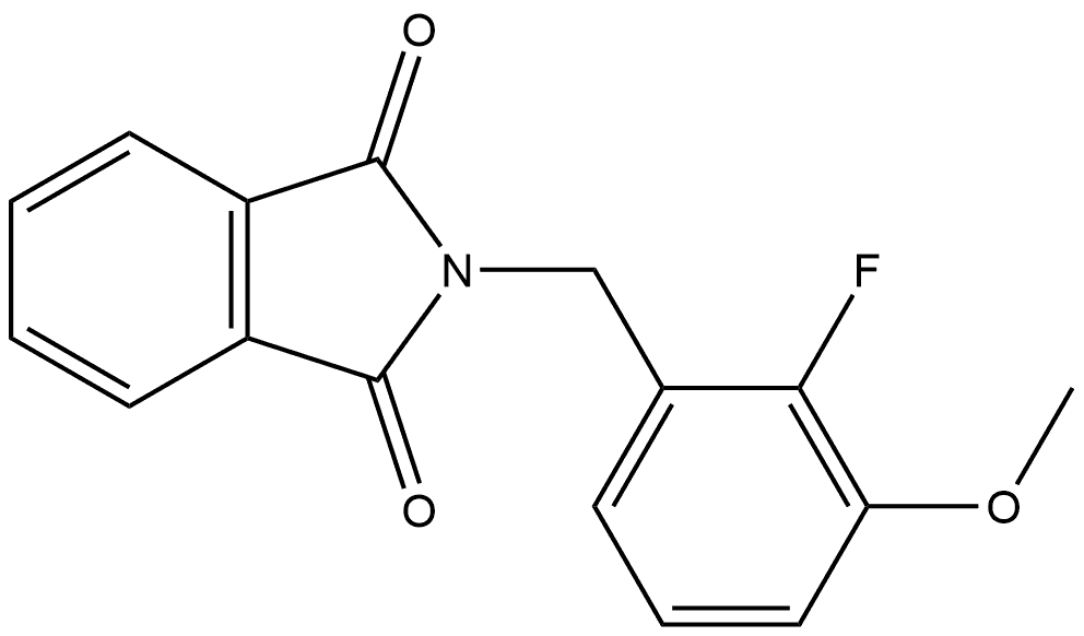 2-[(2-Fluoro-3-methoxyphenyl)methyl]-1H-isoindole-1,3(2H)-dione Structure