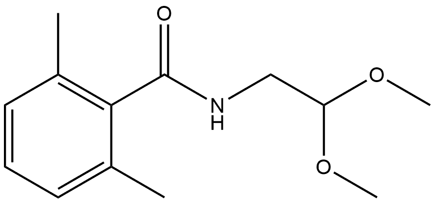 N-(2,2-Dimethoxyethyl)-2,6-dimethylbenzamide Structure