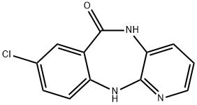 6H-Pyrido[2,3-b][1,4]benzodiazepin-6-one, 8-chloro-5,11-dihydro- Structure