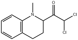 2,2-Dichloro-1-(1-methyl-1,2,3,4-tetrahydroquinolin-2-yl)ethanone 구조식 이미지