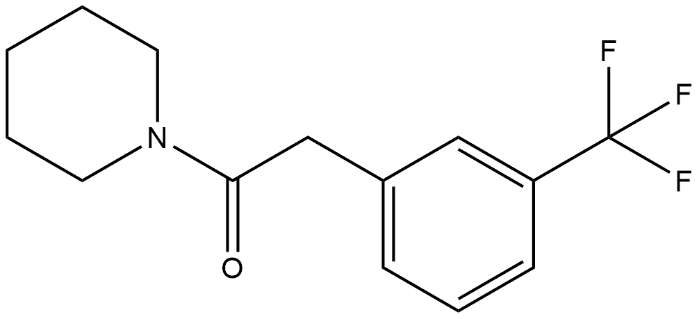 1-(1-Piperidinyl)-2-[3-(trifluoromethyl)phenyl]ethanone Structure