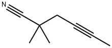 4-Hexynenitrile, 2,2-dimethyl- Structure