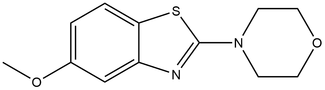 5-Methoxy-2-(4-morpholinyl)benzothiazole Structure