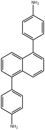 Benzenamine, 4,4'-(1,5-naphthalenediyl)bis- Structure