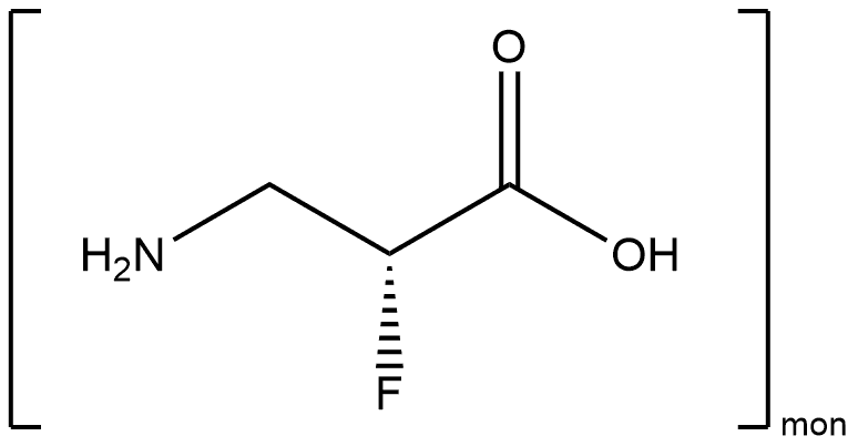 (2R)-2-F-β-Ala-OH Structure