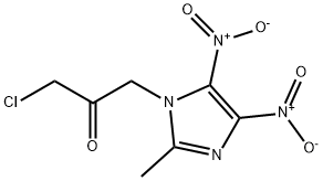 2-Propanone, 1-chloro-3-(2-methyl-4,5-dinitro-1H-imidazol-1-yl)- Structure