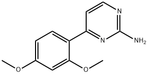 2-Pyrimidinamine, 4-(2,4-dimethoxyphenyl)- Structure