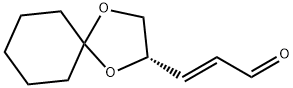 2-Propenal, 3-(2S)-1,4-dioxaspiro[4.5]dec-2-yl-, (2E)- Structure