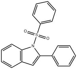 2-Phenyl-1-(phenylsulfonyl)-1H-indole 구조식 이미지