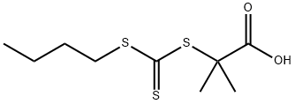 Propanoic acid, 2-[[(butylthio)thioxomethyl]thio]-2-methyl- Structure