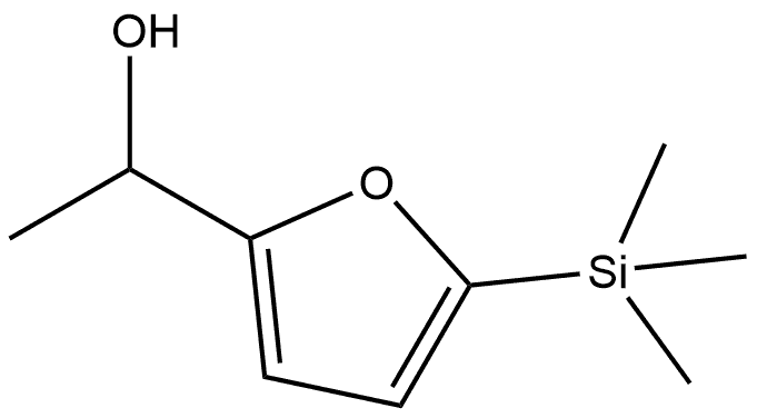2-Furanmethanol, α-methyl-5-(trimethylsilyl)- Structure