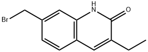 2(1H)-Quinolinone, 7-(bromomethyl)-3-ethyl- Structure