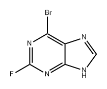 9H-Purine, 6-bromo-2-fluoro- 구조식 이미지