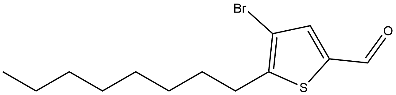 4-bromo-5-octylthiophene-2-carbaldehyde Structure