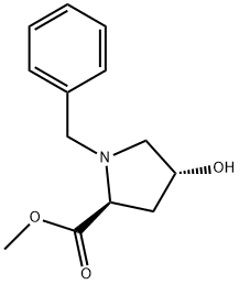 methyl (2S,4R)-1-benzyl-4-hydroxypyrrolidine-2-carboxylate Structure