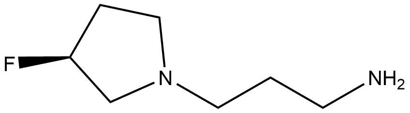 (S)-3-(3-fluoropyrrolidin-1-yl)propan-1-amine 구조식 이미지