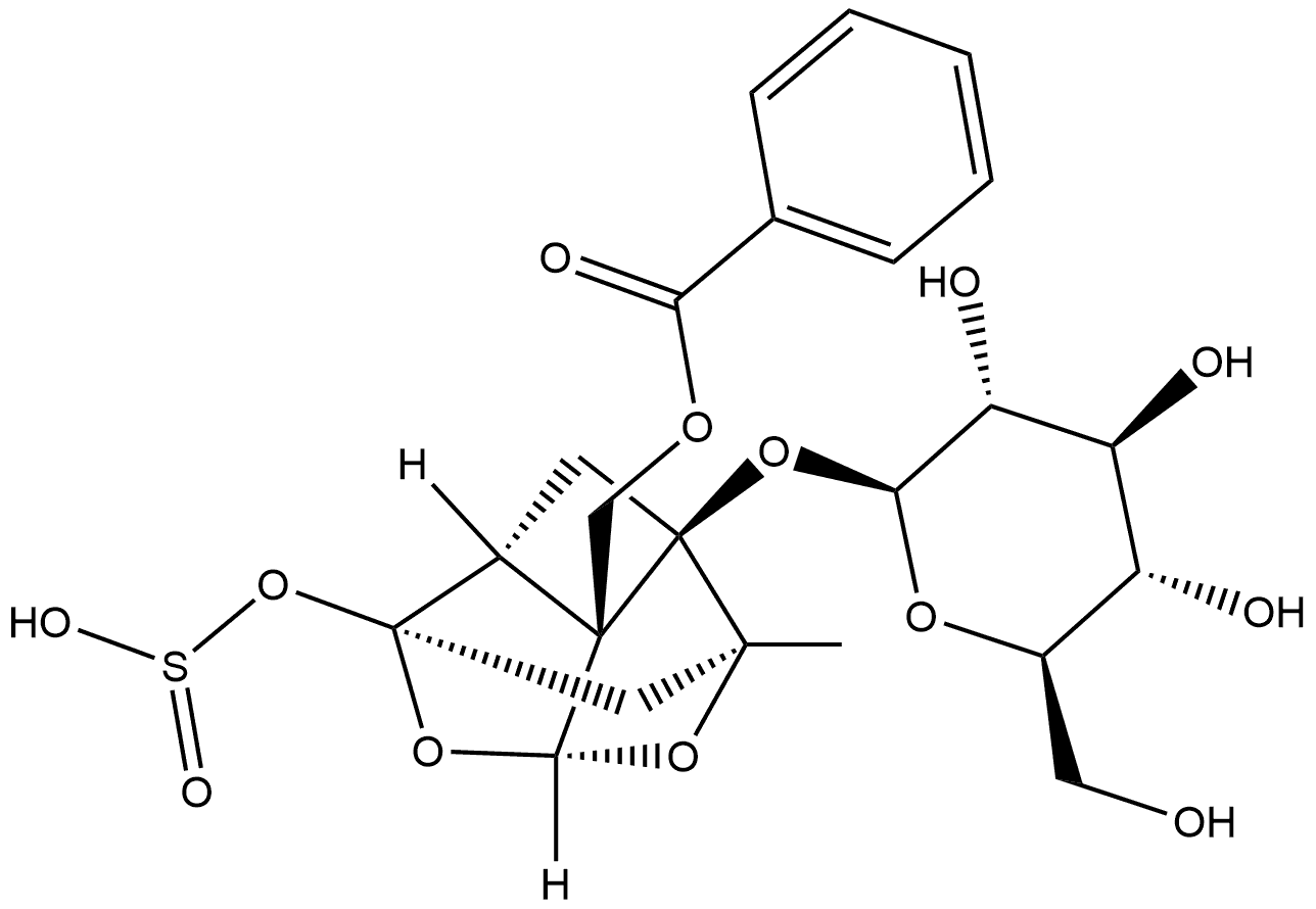 Paeoniflorin sulfite 구조식 이미지