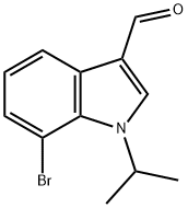 1H-Indole-3-carboxaldehyde, 7-bromo-1-(1-methylethyl)- Structure