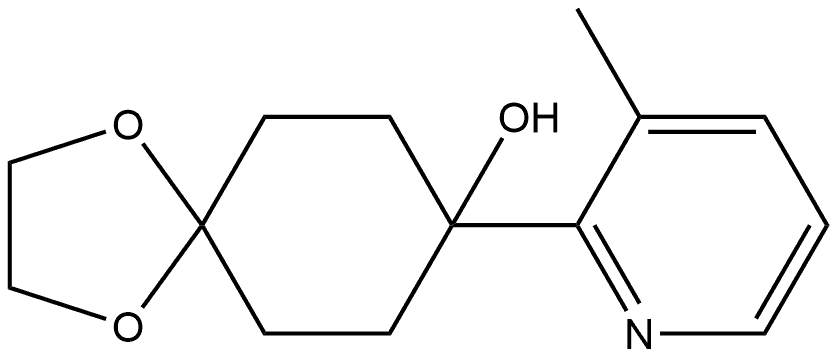 8-(3-Methyl-2-pyridinyl)-1,4-dioxaspiro[4.5]decan-8-ol Structure