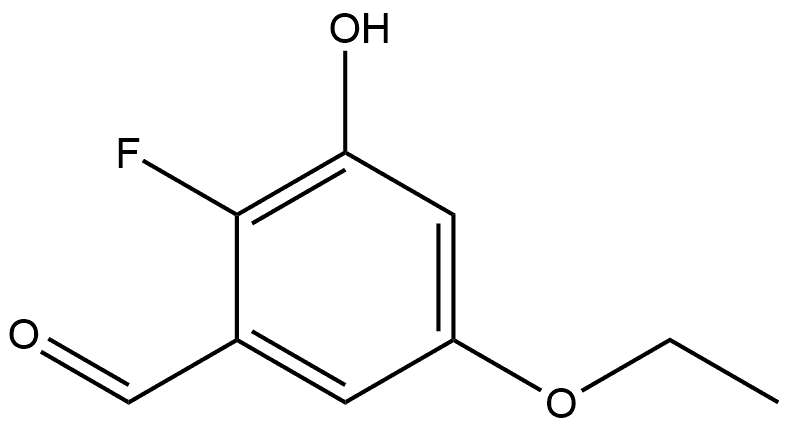 5-Ethoxy-2-fluoro-3-hydroxybenzaldehyde Structure