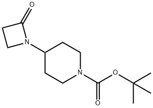 1-Piperidinecarboxylic acid, 4-(2-oxo-1-azetidinyl)-, 1,1-dimethylethyl ester Structure