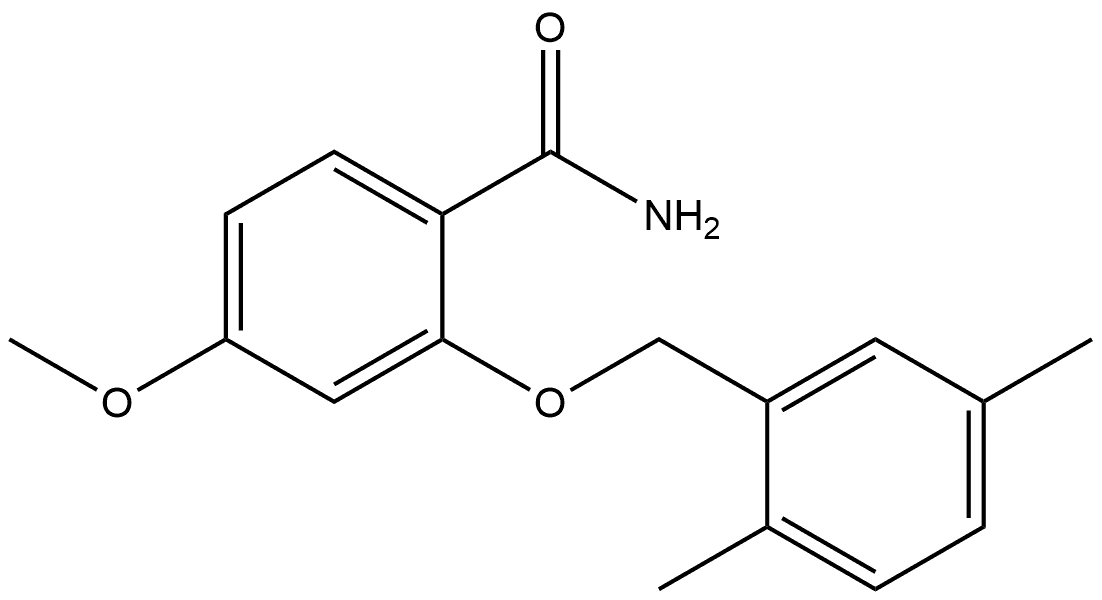 2-[(2,5-Dimethylphenyl)methoxy]-4-methoxybenzamide Structure