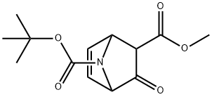 7-Azabicyclo[2.2.1]hept-5-ene-2,7-dicarboxylic acid, 3-oxo-, 7-(1,1-dimethylethyl) 2-methyl ester Structure