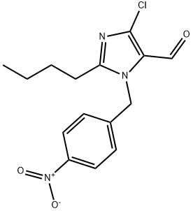 1H-Imidazole-5-carboxaldehyde, 2-butyl-4-chloro-1-[(4-nitrophenyl)methyl]- Structure