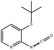 Pyridine, 3-[(1,1-dimethylethyl)thio]-2-isocyanato- 구조식 이미지