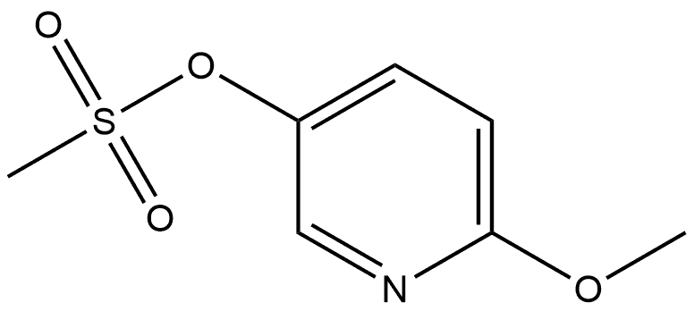 3-Pyridinol, 6-methoxy-, 3-methanesulfonate Structure