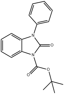 1H-Benzimidazole-1-carboxylic acid, 2,3-dihydro-2-oxo-3-phenyl-, 1,1-dimethylethyl ester Structure