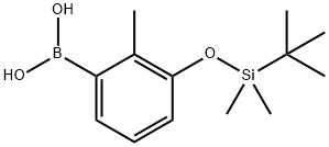 Boronic acid, B-[3-[[(1,1-dimethylethyl)dimethylsilyl]oxy]-2-methylphenyl]- Structure