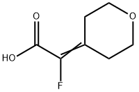 Acetic acid, 2-fluoro-2-(tetrahydro-4H-pyran-4-ylidene)- 구조식 이미지