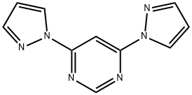 Pyrimidine, 4,6-di-1H-pyrazol-1-yl- Structure