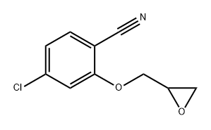 Benzonitrile, 4-chloro-2-(2-oxiranylmethoxy)- 구조식 이미지