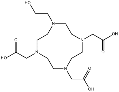 10-(2-Hydroxyethyl)-1,4,7,10-tetraazacyclododecane-1,4,7-triacetic acid Structure