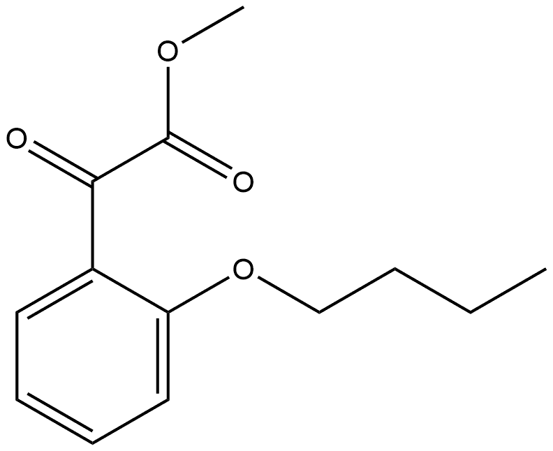 Methyl 2-butoxy-α-oxobenzeneacetate Structure